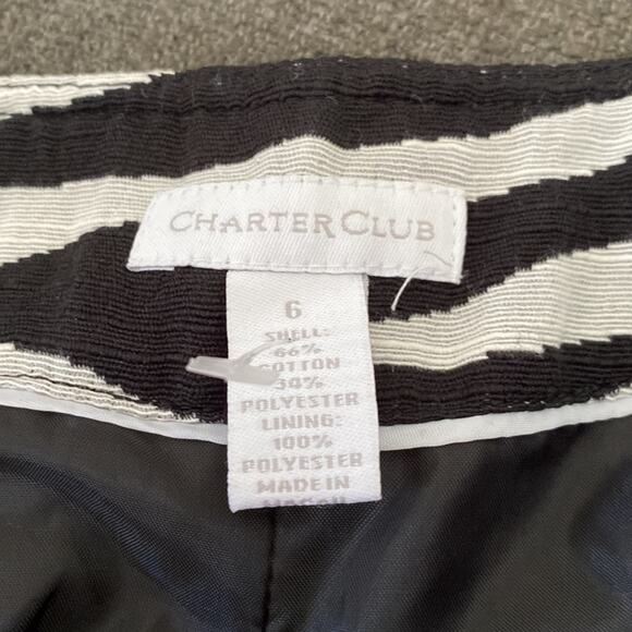 Charter Club Black White Zebra Swing Jacket - Picture 5 of 10